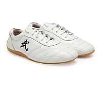 DAFLIN Taekwondo Shoes, Martial Arts Boxing Shoes, Kung Fu Taichi Lightweight Rubber Sports Training Footwear for Men and Women (Color : White, Size : 6.5 UK)