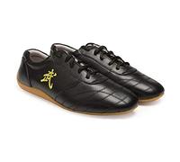 DAFLIN Taekwondo Shoes, Martial Arts Boxing Shoes, Kung Fu Taichi Lightweight Rubber Sports Training Footwear for Men and Women (Color : Black, Size : 3 UK)