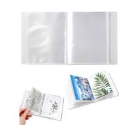 DAFNE 40 Pages/Set A6 Sticker Photo Storage Album; Stamp Cutting Dies Storage Book Organiser Folder for Postcard Storage Stickers, Photo, Transparent Stamp 13 x 16 cm