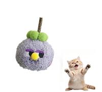 DAFORERAL Cat Plush Toy Fruit Shape with Silvervine and Catnip, Soft Bite-Resistant Chew and Kick Toy for Self-Play (V3)