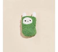 DAFORERAL Catnip Crinkle Bunny Toy, 7.5x16cm Flat Rabbit Chew Toy for Cats with Sound Paper, Bite-Resistant Play and Training Companion (Green)