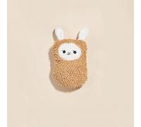 DAFORERAL Catnip Crinkle Bunny Toy, 7.5x16cm Flat Rabbit Chew Toy for Cats with Sound Paper, Bite-Resistant Play and Training Companion (Brown)