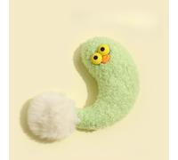 DAFORERAL Catnip Crinkle Toy for Cats, Fun Punctuation Shape Plush Pillow Toy, Self-Play & Chewing, Soft Cuddly Cushion for Kittens (Green)