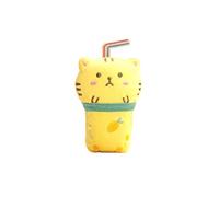 DAFORERAL Catnip Plush Cat Toy, Cute Animal Shape Interactive Chew and Scratch Toy for Cats with Soft Fabric and Engaging Design (Yellow)