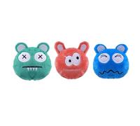 DAFORERAL Catnip Plush Monster Toy, Small Bite-Friendly Stuffed Cat Toy with PP Cotton, Durable Chew Play for Indoor Cats (3PCS)