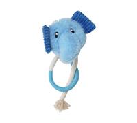 DAFORERAL Catnip Rope Toy for Cats, Chew Toy for Indoor Cats, Plush Self-Play Toy for Teeth Cleaning, Quiet Night Play, Soft Cotton Candy Design (Blue Elephant)