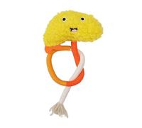 DAFORERAL Catnip Rope Toy for Cats, Chew Toy for Indoor Cats, Plush Self-Play Toy for Teeth Cleaning, Quiet Night Play, Soft Cotton Candy Design (tempura)