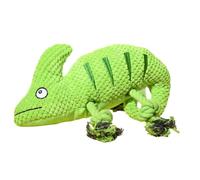 DAFORERAL Chameleon Rope Dog Toy, Squeaky Tug Chew Toy for Puppy Dogs