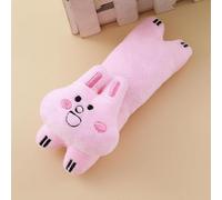 DAFORERAL Crinkle Cat Toy with Catnip, Plush Interactive Kitten Toy for Indoor Play, Soft Lying Posture Design, Self-Entertainment Cat Supplies (pink)