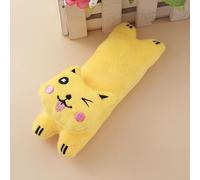 DAFORERAL Crinkle Cat Toy with Catnip, Plush Interactive Kitten Toy for Indoor Play, Soft Lying Posture Design, Self-Entertainment Cat Supplies (Yellow)