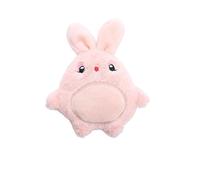 DAFORERAL Cute Cartoon Cat Chew Toy Plush Rattle Paper Cat Toy, Mini Cute Designs, No Batteries Needed, Various Styles for Interactive Play and Chewing Fun (Pink Rabbit)