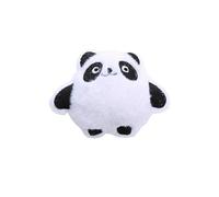 DAFORERAL Cute Cartoon Cat Chew Toy Plush Rattle Paper Cat Toy, Mini Cute Designs, No Batteries Needed, Various Styles for Interactive Play and Chewing Fun (Black and White Panda)