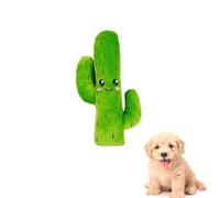 DAFORERAL Cute Vegetable Plush Dog Toy, Squeaky Chew Toy for Interactive Play and Energy Release (Cactus)