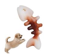 DAFORERAL Dog Chew Bone Toy with Fishbone Design, Meat Scented Nylon Toothbrush Stick for Teeth Cleaning and Boredom Relief