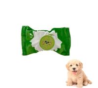 DAFORERAL Dog Chew Toy with Squeaky Spiky Ball and Crinkle Candy Bag, Interactive Treat-Hiding Elastic Toy for Dogs and Puppies (green)