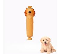 DAFORERAL Dog Latex Squeaky Toy, Sausage Puppy Shape Chew Design (V3)