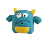 DAFORERAL Dog Squeaky Toy, Monster Shape Chew for Small Medium Breeds Puppy Teething Relief Durable Latex for Biting Cleaning Interactive Washable Pet Supply (Blue)