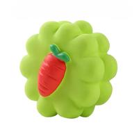 DAFORERAL Durable Latex Squeaky Dog Toy, Chew-Resistant Cartoon Pet Toy for Interactive Play and Teeth Cleaning (Carrot cookies)