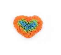 DAFORERAL Heart-Shaped Rose Snuffle Mat for Dogs and Cats, Washable Pet Nose Work Mat, Interactive Feeding Mat to Relieve Boredom and Stress (V6)