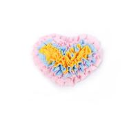 DAFORERAL Heart-Shaped Rose Snuffle Mat for Dogs and Cats, Washable Pet Nose Work Mat, Interactive Feeding Mat to Relieve Boredom and Stress (V5)