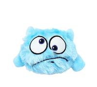 DAFORERAL Interactive Dog Bouncing Ball, Plush Vibrating Toy with Sound for Dogs and Cats, Monster Shape Jumping Ball, Battery Operated No Batteries Included (V 5)