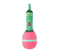 DAFORERAL Interactive Dog Toy Microphone, Plush Chew Toy for Pets, BB Sound Device, Teething and Dental Care, Soft and Durable, Colorful Rattle Design (Frog)