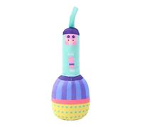 DAFORERAL Interactive Dog Toy Microphone, Plush Chew Toy for Pets, BB Sound Device, Teething and Dental Care, Soft and Durable, Colorful Rattle Design (Piggy)