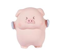 DAFORERAL Latex Dog Squeaky Toy, Cute Pig-Shaped Chew Toy for Small Dogs and Puppies with Soft Elastic Interactive Sound Toy (V3)
