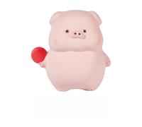 DAFORERAL Latex Dog Squeaky Toy, Cute Pig-Shaped Chew Toy for Small Dogs and Puppies with Soft Elastic Interactive Sound Toy (V1)