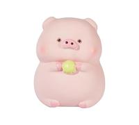 DAFORERAL Latex Dog Squeaky Toy, Cute Pig-Shaped Chew Toy for Small Dogs and Puppies with Soft Elastic Interactive Sound Toy (V4)