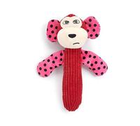 DAFORERAL Long Animal-Shaped Plush Pet Toy with Crinkle and Squeaker Sounds, Soft Pineapple Fleece Chew Toy for Cats and Dogs, Durable and Cuddly Kick Toys (monkey)