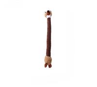 DAFORERAL Long Neck Animal Plush Dog Toy, 27.95-Inch Interactive Chew Toy for Self-Play and Dental Health, Soft and Durable for Medium and Large Dogs (FOX)