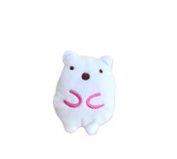 DAFORERAL Mini Squeaky Crinkle Dog Toy, Small Plush Sound Toys for Puppies and Cats, Cute Animal Shapes with BB Squeaker and Rattle Paper, Soft Chew Toy for Small Pets (Bear (rattling sound))
