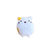 DAFORERAL Mini Squeaky Crinkle Dog Toy, Small Plush Sound Toys for Puppies and Cats, Cute Animal Shapes with BB Squeaker and Rattle Paper, Soft Chew Toy for Small Pets (Kitten (rattling sound))