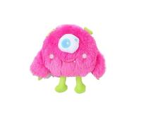 DAFORERAL Monster Plush Chew Toy for Dogs, Durable Interactive Squeaky Sniffing Toy for Large Dogs, Fun Animal Design, Washable & Long-Lasting (rose red)