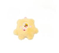 DAFORERAL Monster Shape Catnip Plush Toy, Interactive Cat Chew Toy Durable Scratch Resistant Pet Supplies for Cats Playtime and Self-Entertainment (Yellow)