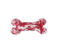 DAFORERAL Natural Rubber Dog Bone Toy with Meat-Like Texture, Chew Stick for Teeth Cleaning and Training, Degradable Bamboo Fibre, Durable for All Breeds, Interactive Play Chew Bone for Dogs (Large)
