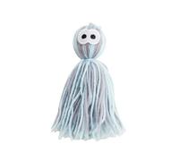 DAFORERAL Octopus Yarn Cat Toy, Hanging Kitten Teething Toy for Solo Play, Interactive Chew Ball for Cats, Soft Durable Wool Toys (Gray blue)