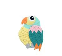 DAFORERAL Parrot Shaped Pet Snuffle Mat, Interactive & Fun Toy for Dogs, Small Pets, Relieves Stress, Slow Feeding & Smell Training (Green)