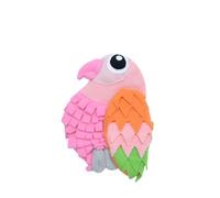 DAFORERAL Parrot Shaped Pet Snuffle Mat, Interactive & Fun Toy for Dogs, Small Pets, Relieves Stress, Slow Feeding & Smell Training (Pink)