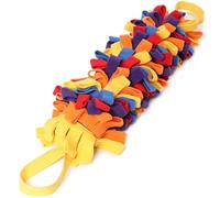 DAFORERAL Pet Dog Fitness Stick Toy, Interactive Treat-Dispensing Puzzle Toy for Mental Stimulation, Tug-of-War Training, Stress Relief, Squeaky, Washable (Yellow)
