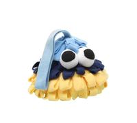 DAFORERAL Pinecone Snuffle Toy for Dogs and Small Pets, Interactive Nose Work Crinkle Toy with BB Squeaker, Hangable Design for Anxiety Relief and Play (A0)