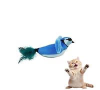 DAFORERAL Plush Bird Cat Toy with Catnip 6.7x3.9x2in, Real Chirping Sound Interactive Chew Toy for Indoor Cats (V1)