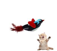 DAFORERAL Plush Bird Cat Toy with Catnip 6.7x3.9x2in, Real Chirping Sound Interactive Chew Toy for Indoor Cats (V4)