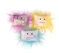 DAFORERAL Plush Cat Pillow Toys, 3 Pack Tie Dye Catnip Kicking Toys with Funny Facial Expressions for Indoor Cats Grabbing and Biting