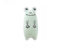 DAFORERAL Plush Catnip Cat Toy, Small Animal Shaped Interactive Chew for Cats and Kittens, Soft Bite-Resistant Play Companion with Catnip Inside (frog)