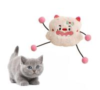 DAFORERAL Plush Catnip Monster Toy with Bell - Small Soft Cat Toy for Kicking, Batting, and Chewing, Long-Legged Design for Self-Play, 9×7.5cm (Pink)