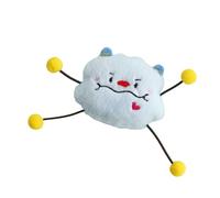 DAFORERAL Plush Catnip Monster Toy with Bell - Small Soft Cat Toy for Kicking, Batting, and Chewing, Long-Legged Design for Self-Play, 9×7.5cm (Blue)
