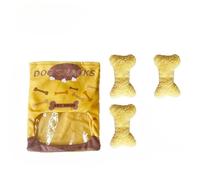 DAFORERAL Plush Chips-Bag Dog Toy, Squeaky Crinkle Chew Set for Treat-Hiding and Solo Play (V2)