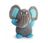 DAFORERAL Plush Chubby Animal Dog Toy, Cute Cartoon Squeaky Toy with PP Cotton Filling, Durable Chew-Resistant Soft Plush for Interactive Play (elephant)